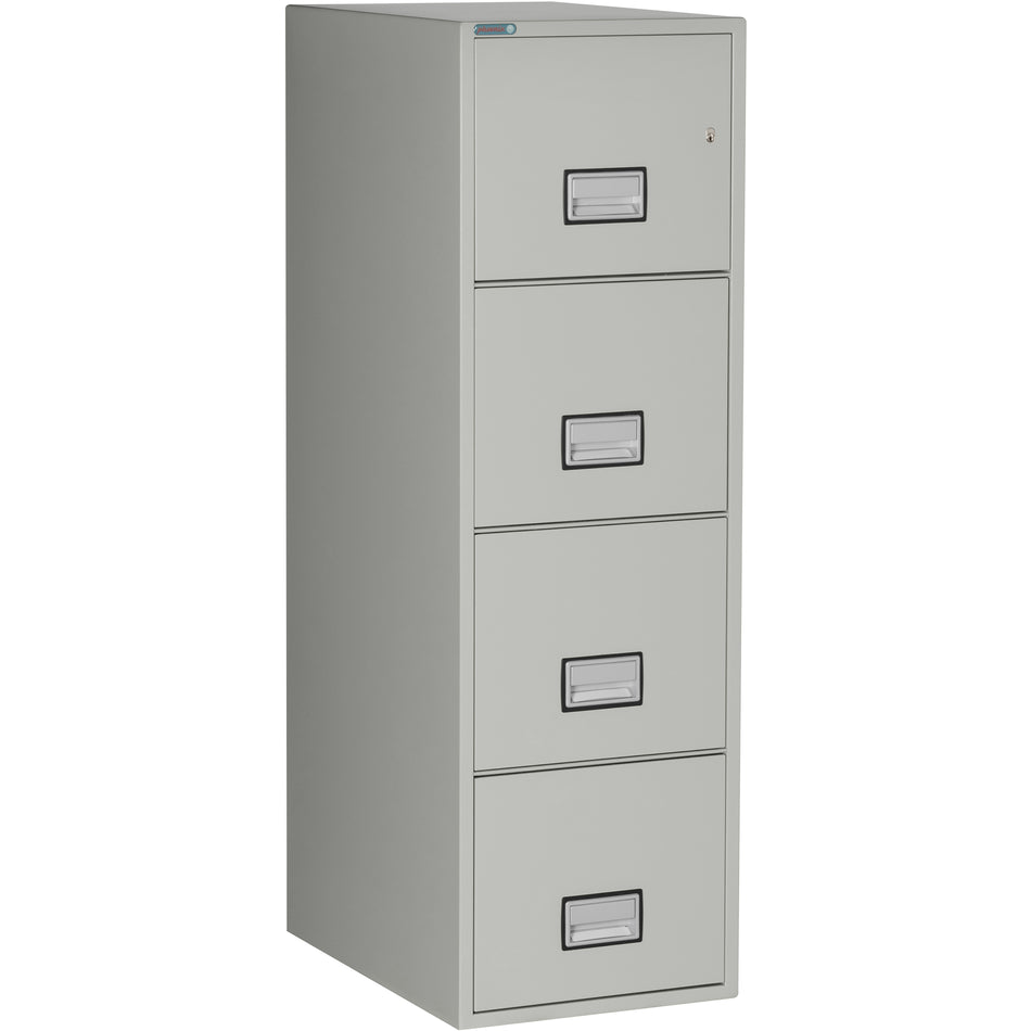 Vertical 25 inch 4-Drawer Letter Fireproof File Cabinet with Water Seal, LTR4W25