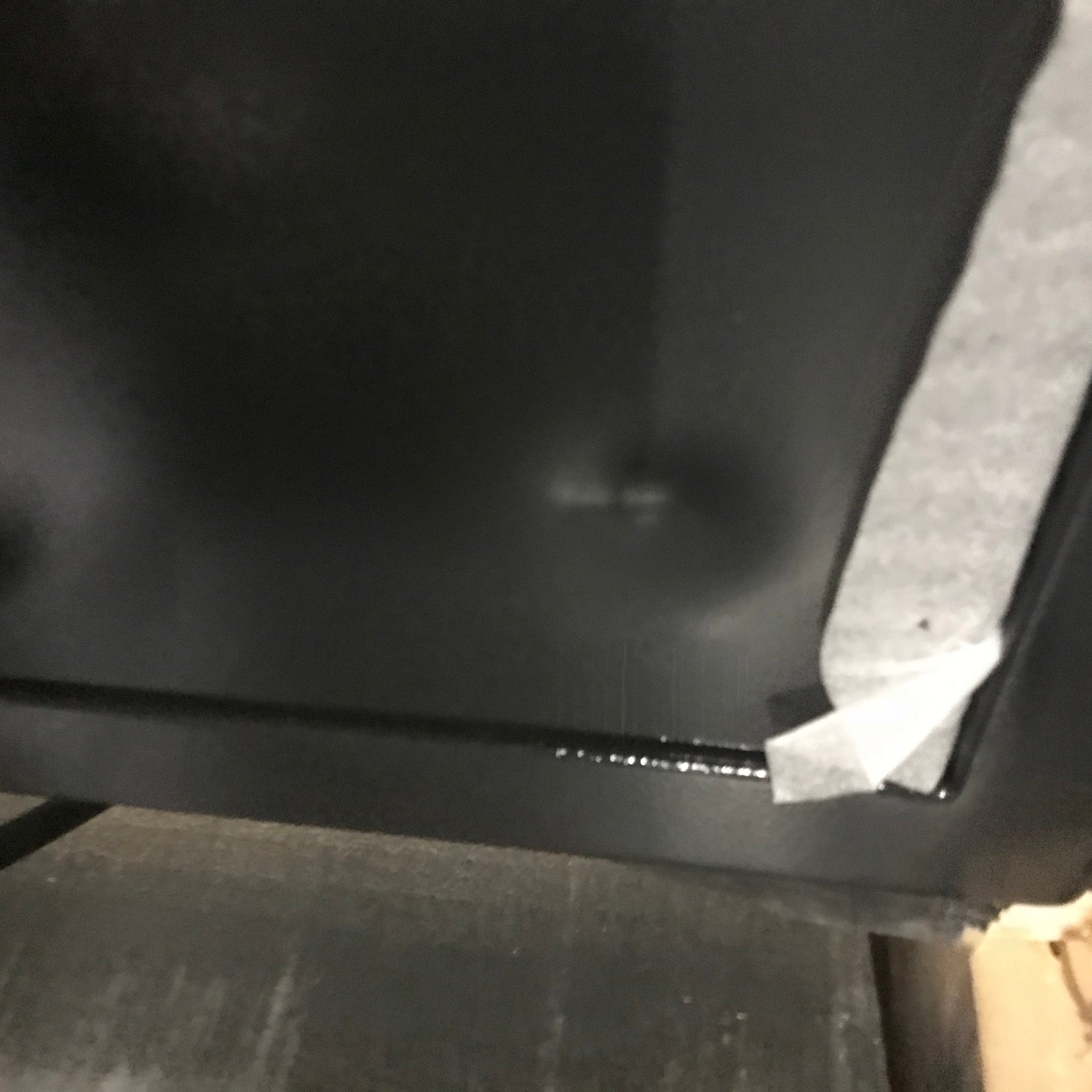 Small dent on bottom drawer