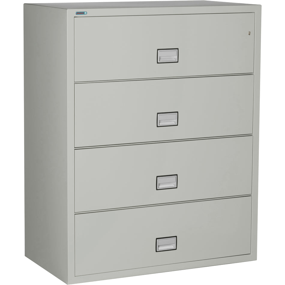 Lateral 44 inch 4-Drawer Fireproof File Cabinet with Water Seal, LAT4W44