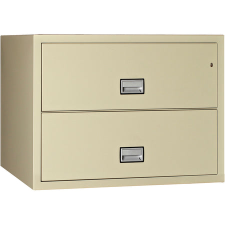 Phoenix Safe Damaged Lateral 44 inch 2-Drawer Fireproof File Cabinet with Water Seal, LAT2W44