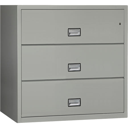 Phoenix Safe Damaged Lateral 44 inch 3-Drawer Fireproof File Cabinet with Water Seal, LAT3W44