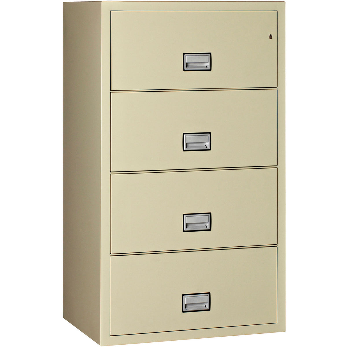 Phoenix Safe Damaged Lateral 31 inch 4-Drawer Fireproof File Cabinet with Water Seal, LAT4W31
