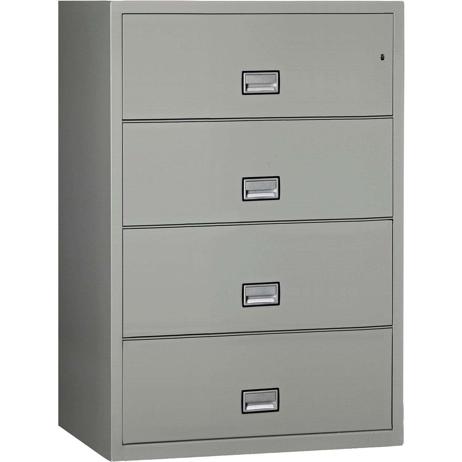 Phoenix Safe Damaged Lateral 38 inch 4-Drawer Fireproof File Cabinet with Water Seal, LAT4W38