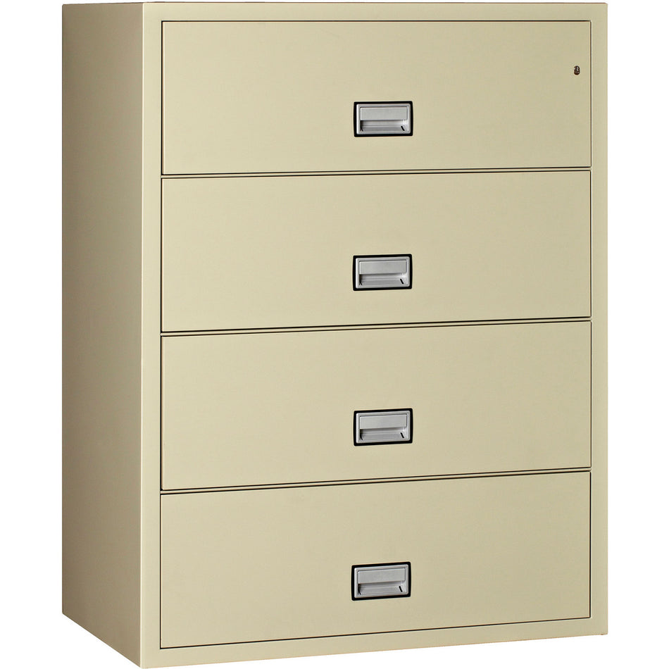 Phoenix Safe Damaged Lateral 44 inch 4-Drawer Fireproof File Cabinet with Water Seal, LAT4W44
