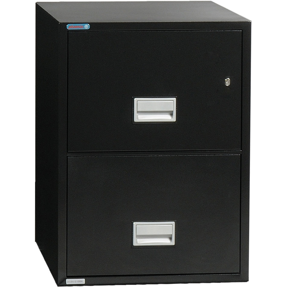 Phoenix Safe Paint Defect Vertical 25 inch 2-Drawer Legal Fireproof File Cabinet with Water Seal, LGL2W25