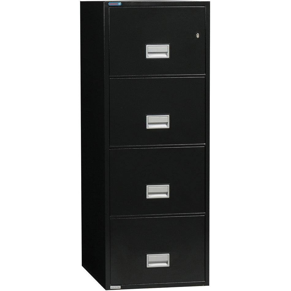 Phoenix Safe Damaged Vertical 25 inch 4-Drawer Legal Fireproof File Cabinet with Water Seal, LGL4W25
