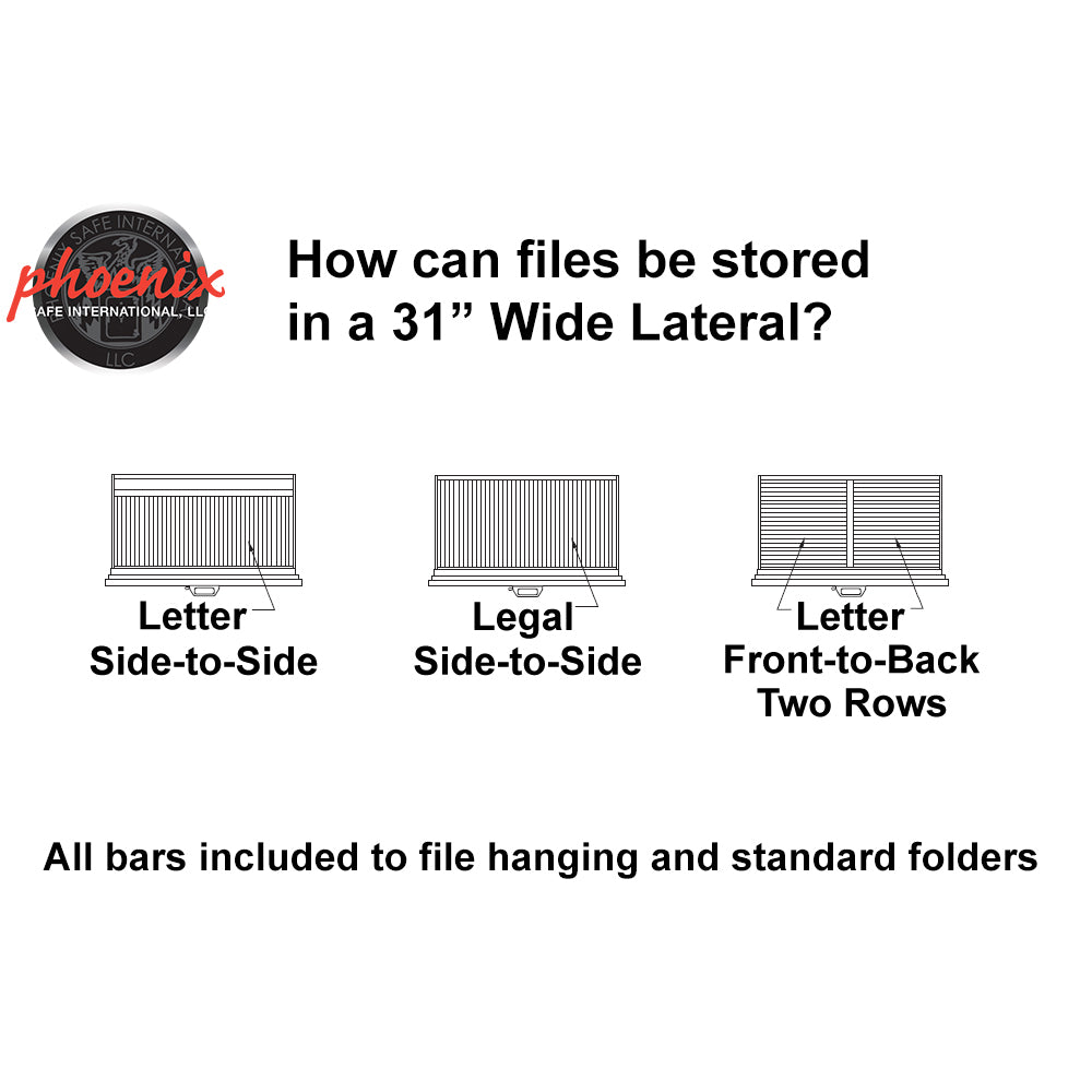 How your files will fit in a 31-inch lateral cabinet