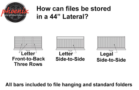 How your files will fit in a 44-inch lateral cabinet
